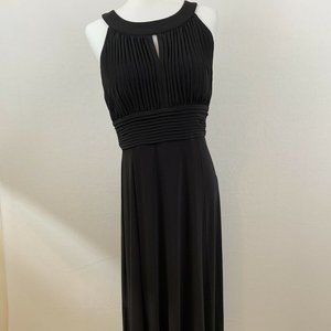 Style & Co black pleated maxi dress